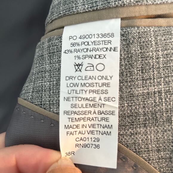 NWT Michael Kors Classic-Fit Windowpane Sage Green Sport Coat Blazer, Men's 38R - Picture 8 of 11